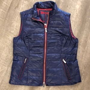 Tyler Boe navy puffer vest